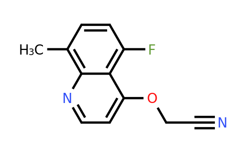CAS 1315343-61-3 | 2-((5-Fluoro-8-methylquinolin-4-yl)oxy)acetonitrile