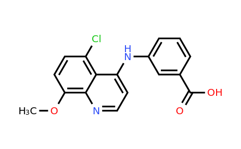 CAS 1315343-84-0 | 3-((5-Chloro-8-methoxyquinolin-4-yl)amino)benzoic acid