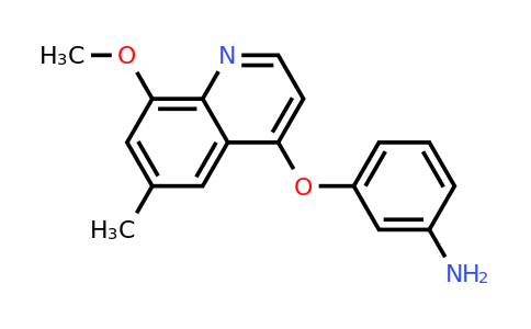 CAS 1315343-98-6 | 3-((8-Methoxy-6-methylquinolin-4-yl)oxy)aniline
