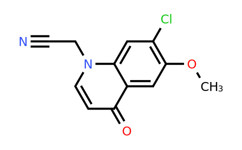 CAS 1315344-39-8 | 2-(7-Chloro-6-methoxy-4-oxoquinolin-1(4H)-yl)acetonitrile
