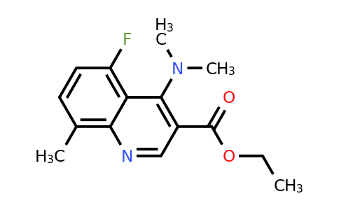 CAS 1315345-89-1 | Ethyl 4-(dimethylamino)-5-fluoro-8-methylquinoline-3-carboxylate