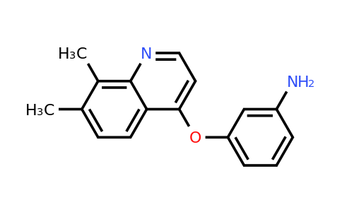 CAS 1315346-00-9 | 3-((7,8-Dimethylquinolin-4-yl)oxy)aniline