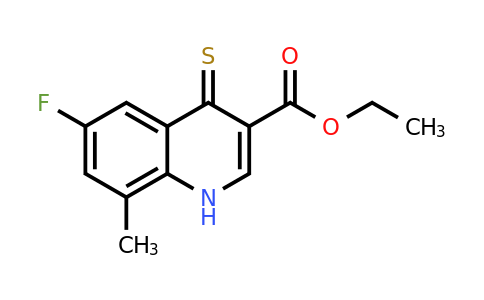 CAS 1315346-05-4 | Ethyl 6-fluoro-8-methyl-4-thioxo-1,4-dihydroquinoline-3-carboxylate