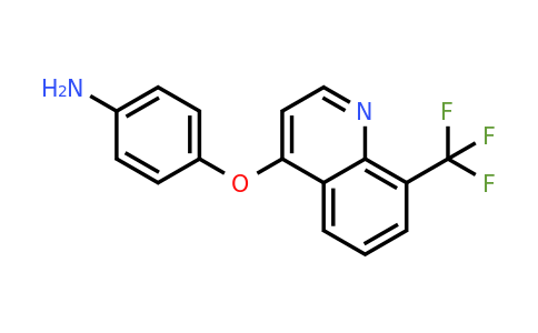 CAS 1315347-64-8 | 4-((8-(Trifluoromethyl)quinolin-4-yl)oxy)aniline