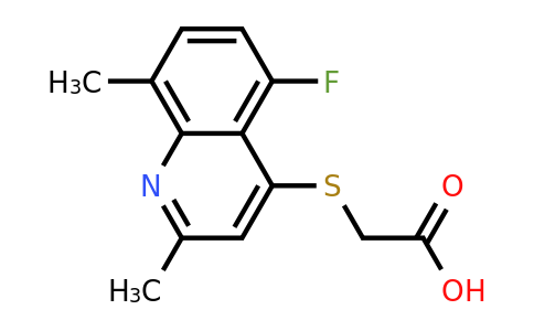 CAS 1315347-70-6 | 2-((5-Fluoro-2,8-dimethylquinolin-4-yl)thio)acetic acid