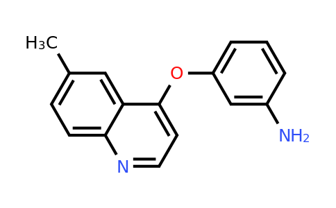 CAS 1315347-72-8 | 3-((6-Methylquinolin-4-yl)oxy)aniline