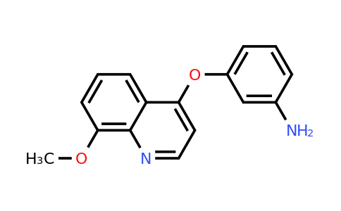 CAS 1315347-82-0 | 3-((8-Methoxyquinolin-4-yl)oxy)aniline