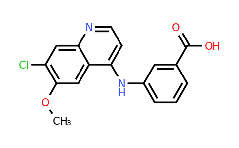CAS 1315349-25-7 | 3-((7-Chloro-6-methoxyquinolin-4-yl)amino)benzoic acid