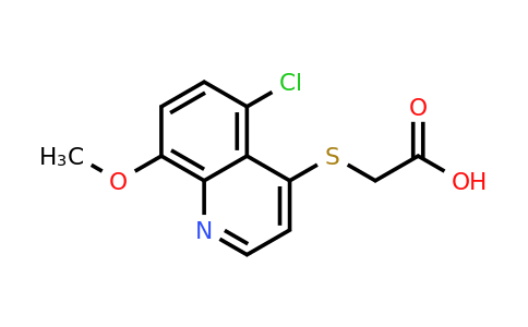 CAS 1315349-45-1 | 2-((5-Chloro-8-methoxyquinolin-4-yl)thio)acetic acid
