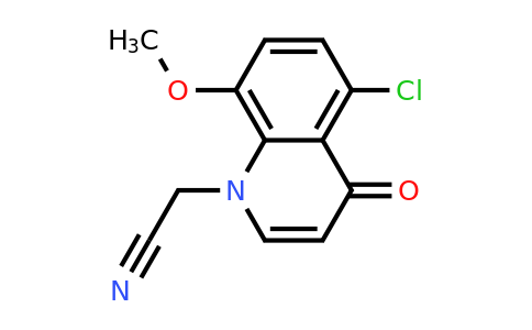 CAS 1315349-51-9 | 2-(5-Chloro-8-methoxy-4-oxoquinolin-1(4H)-yl)acetonitrile