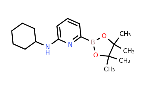 CAS 1315350-19-6 | 6-(Cyclohexylamino)pyridine-2-boronic acid pinacol ester