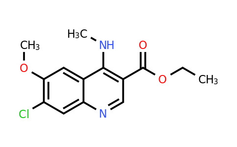 CAS 1315351-69-9 | Ethyl 7-chloro-6-methoxy-4-(methylamino)quinoline-3-carboxylate