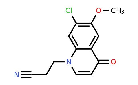 CAS 1315352-79-4 | 3-(7-Chloro-6-methoxy-4-oxoquinolin-1(4H)-yl)propanenitrile
