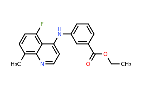 CAS 1315353-15-1 | Ethyl 3-((5-fluoro-8-methylquinolin-4-yl)amino)benzoate