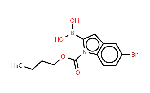CAS 1315355-44-2 | 5-Bromo-N-(butoxycarbonyl)indole-2-boronic acid