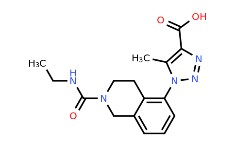 CAS 1315367-22-6 | 1-[2-(Ethylcarbamoyl)-1,2,3,4-tetrahydroisoquinolin-5-yl]-5-methyl-1H-1,2,3-triazole-4-carboxylic acid