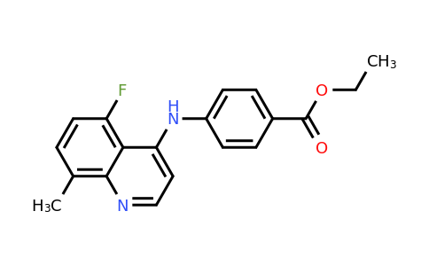 CAS 1315370-45-6 | Ethyl 4-((5-fluoro-8-methylquinolin-4-yl)amino)benzoate