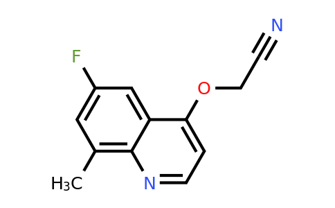 CAS 1315370-52-5 | 2-((6-Fluoro-8-methylquinolin-4-yl)oxy)acetonitrile