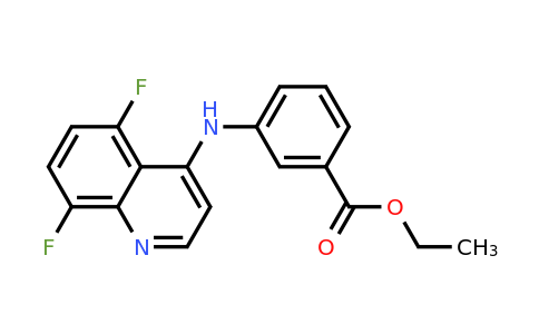 CAS 1315370-69-4 | Ethyl 3-((5,8-difluoroquinolin-4-yl)amino)benzoate