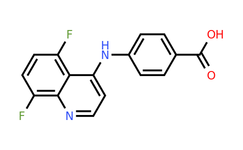 CAS 1315370-83-2 | 4-((5,8-Difluoroquinolin-4-yl)amino)benzoic acid