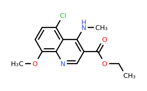 CAS 1315371-24-4 | Ethyl 5-chloro-8-methoxy-4-(methylamino)quinoline-3-carboxylate