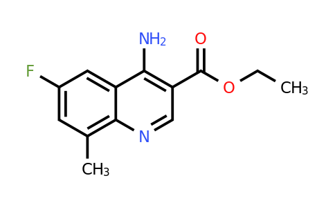 CAS 1315371-28-8 | Ethyl 4-amino-6-fluoro-8-methylquinoline-3-carboxylate