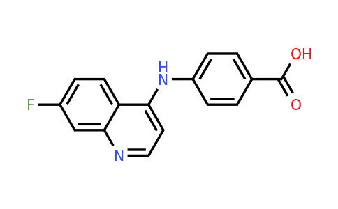 CAS 1315372-63-4 | 4-((7-Fluoroquinolin-4-yl)amino)benzoic acid