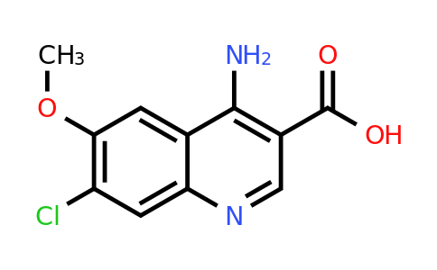 CAS 1315372-68-9 | 4-Amino-7-chloro-6-methoxyquinoline-3-carboxylic acid
