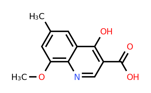 CAS 1315373-21-7 | 4-Hydroxy-8-methoxy-6-methylquinoline-3-carboxylic acid