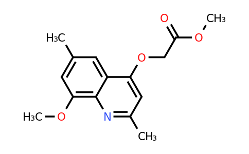 CAS 1315373-32-0 | Methyl 2-((8-methoxy-2,6-dimethylquinolin-4-yl)oxy)acetate