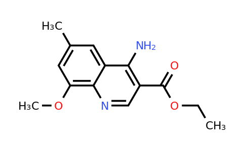 CAS 1315373-36-4 | Ethyl 4-amino-8-methoxy-6-methylquinoline-3-carboxylate