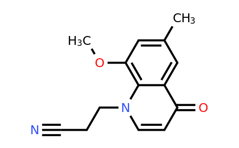 CAS 1315373-52-4 | 3-(8-Methoxy-6-methyl-4-oxoquinolin-1(4H)-yl)propanenitrile