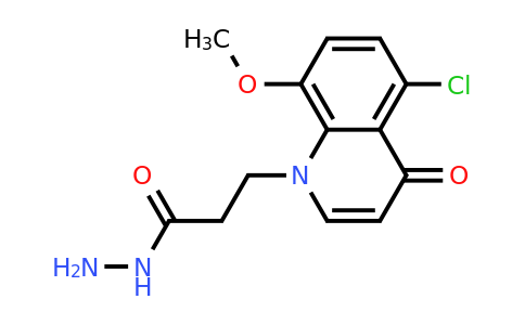 CAS 1315373-66-0 | 3-(5-Chloro-8-methoxy-4-oxoquinolin-1(4H)-yl)propanehydrazide