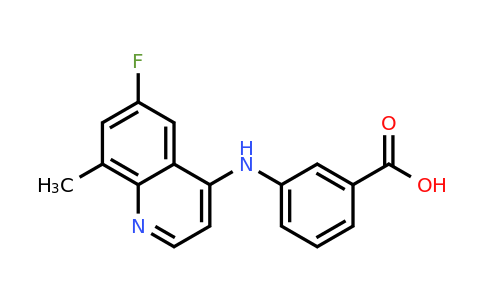 CAS 1315373-74-0 | 3-((6-Fluoro-8-methylquinolin-4-yl)amino)benzoic acid