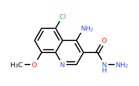 CAS 1315374-21-0 | 4-Amino-5-chloro-8-methoxyquinoline-3-carbohydrazide