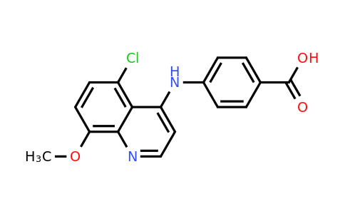 CAS 1315374-31-2 | 4-((5-Chloro-8-methoxyquinolin-4-yl)amino)benzoic acid