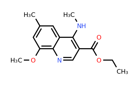 CAS 1315376-34-1 | Ethyl 8-methoxy-6-methyl-4-(methylamino)quinoline-3-carboxylate