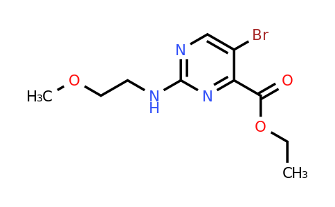 CAS 1316122-39-0 | Ethyl 5-bromo-2-((2-methoxyethyl)amino)pyrimidine-4-carboxylate