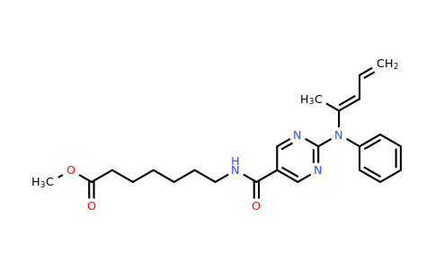 CAS 1316216-07-5 | (E)-Methyl 7-(2-(penta-2,4-dien-2-yl(phenyl)amino)pyrimidine-5-carboxamido)heptanoate