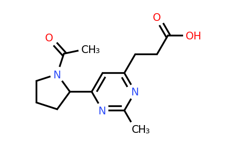 CAS 1316218-21-9 | 3-(6-(1-Acetylpyrrolidin-2-yl)-2-methylpyrimidin-4-yl)propanoic acid