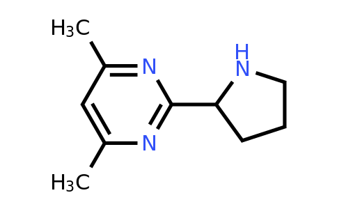 CAS 1316220-10-6 | 4,6-Dimethyl-2-(pyrrolidin-2-yl)pyrimidine