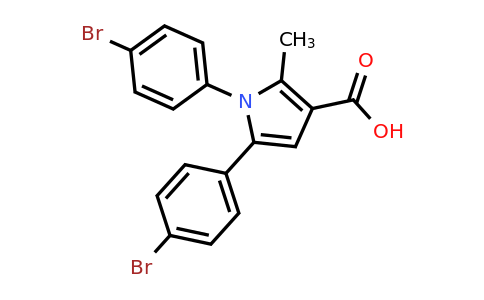 CAS 131721-50-1 | 1,5-Bis(4-bromophenyl)-2-methyl-1h-pyrrole-3-carboxylic acid