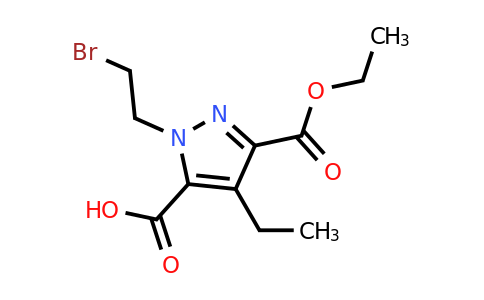 CAS 131727-29-2 | 1-(2-bromoethyl)-3-(ethoxycarbonyl)-4-ethyl-1H-pyrazole-5-carboxylic acid