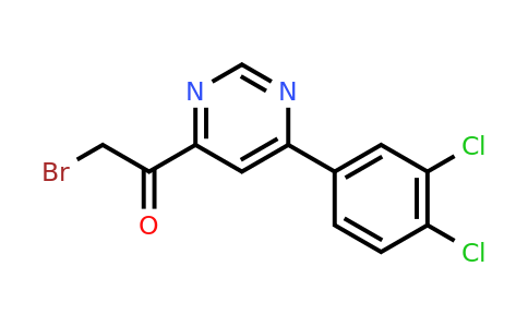 CAS 1319158-63-8 | 2-Bromo-1-(6-(3,4-dichlorophenyl)pyrimidin-4-yl)ethanone