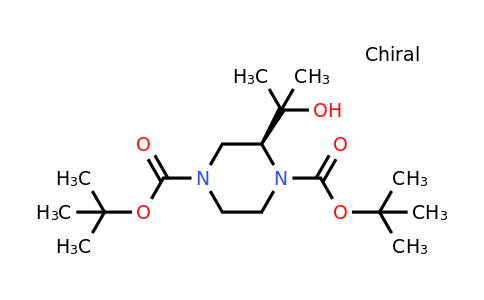 CAS 1319591-15-5 | (S)-Di-tert-butyl 2-(2-hydroxypropan-2-yl)piperazine-1,4-dicarboxylate