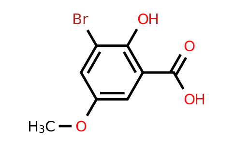 CAS 132020-40-7 | 3-bromo-2-hydroxy-5-methoxybenzoic acid