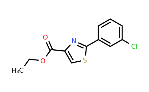 CAS 132089-34-0 | 2-(3-Chloro-phenyl)-thiazole-4-carboxylic acid ethyl ester