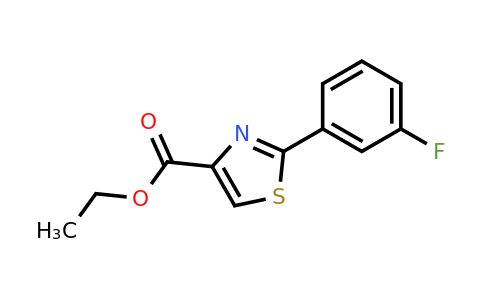 CAS 132089-37-3 | 2-(3-Fluoro-phenyl)-thiazole-4-carboxylic acid ethyl ester