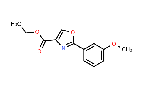 CAS 132089-44-2 | 2-(3-Methoxy-phenyl)-oxazole-4-carboxylic acid ethyl ester