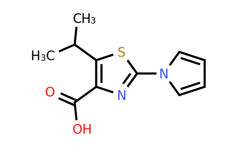CAS 1322604-71-6 | 5-Isopropyl-2-(1H-pyrrol-1-yl)thiazole-4-carboxylic acid